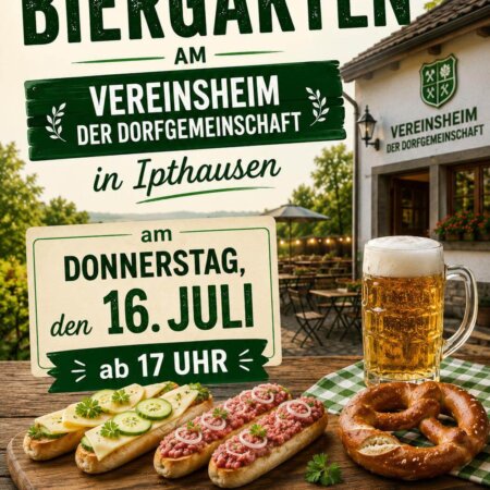 Biergarten öffnet in Ipthausen