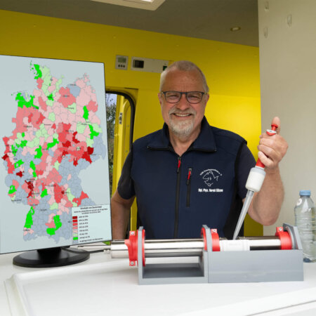 Labormobil des VSR-Gewässerschutzes in Bad Königshofen