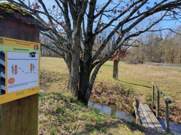 Infotafel am Grenzgängerwanderweg 