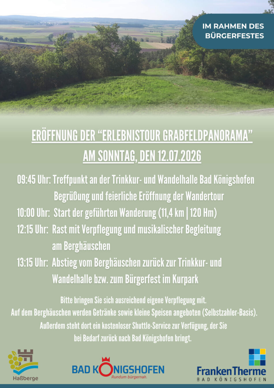 Eröffnung der „Erlebnistour Grabfeldpanorama“ Foto