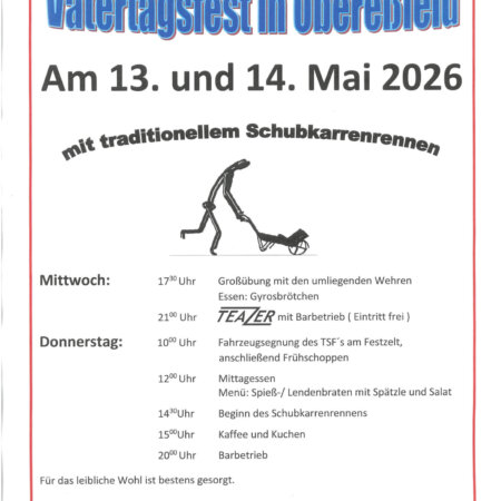 Vatertagsfest in Obereßfeld