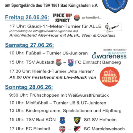 Sportwochenende 165 Jahre TSV Bad Königshofen e.V