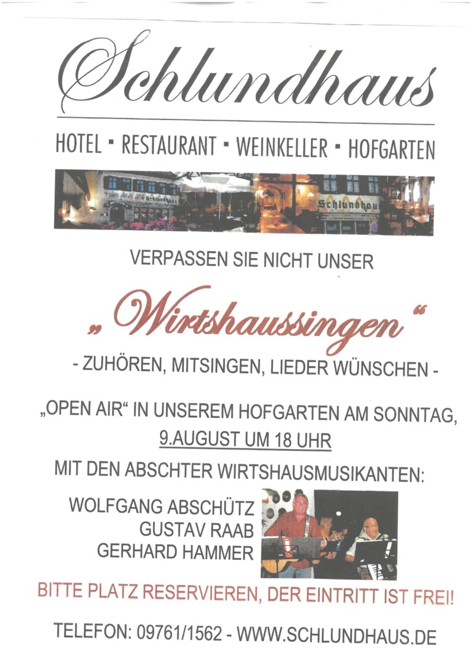 Wirtshaussingen Foto