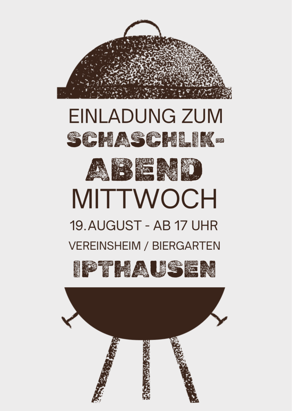 Einladung zum Schaschlikabend Foto