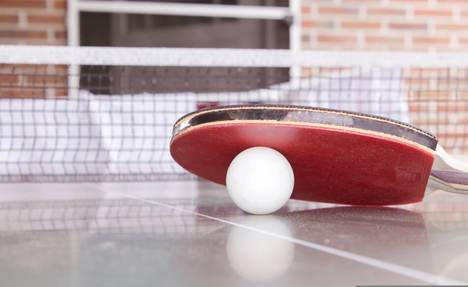 Tischtennis Heimspiel Foto