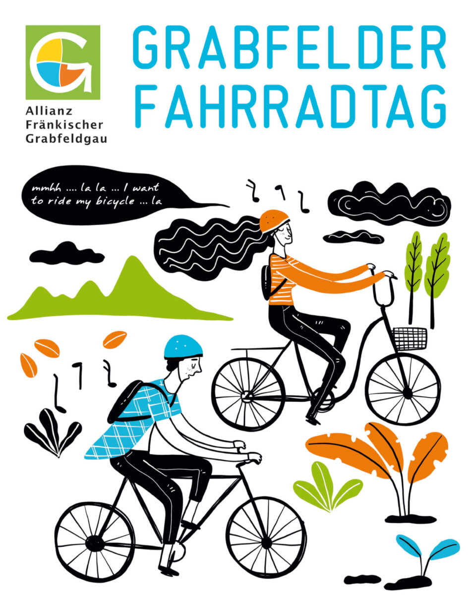 Grabfelder Fahrradtag Foto