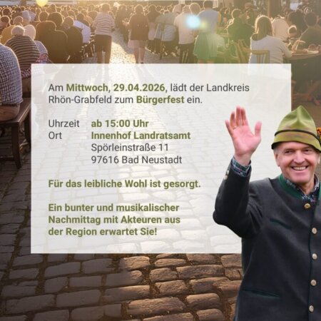 Einladung zum Bürgerfest zur Verabschiedung von Landrat Habermann