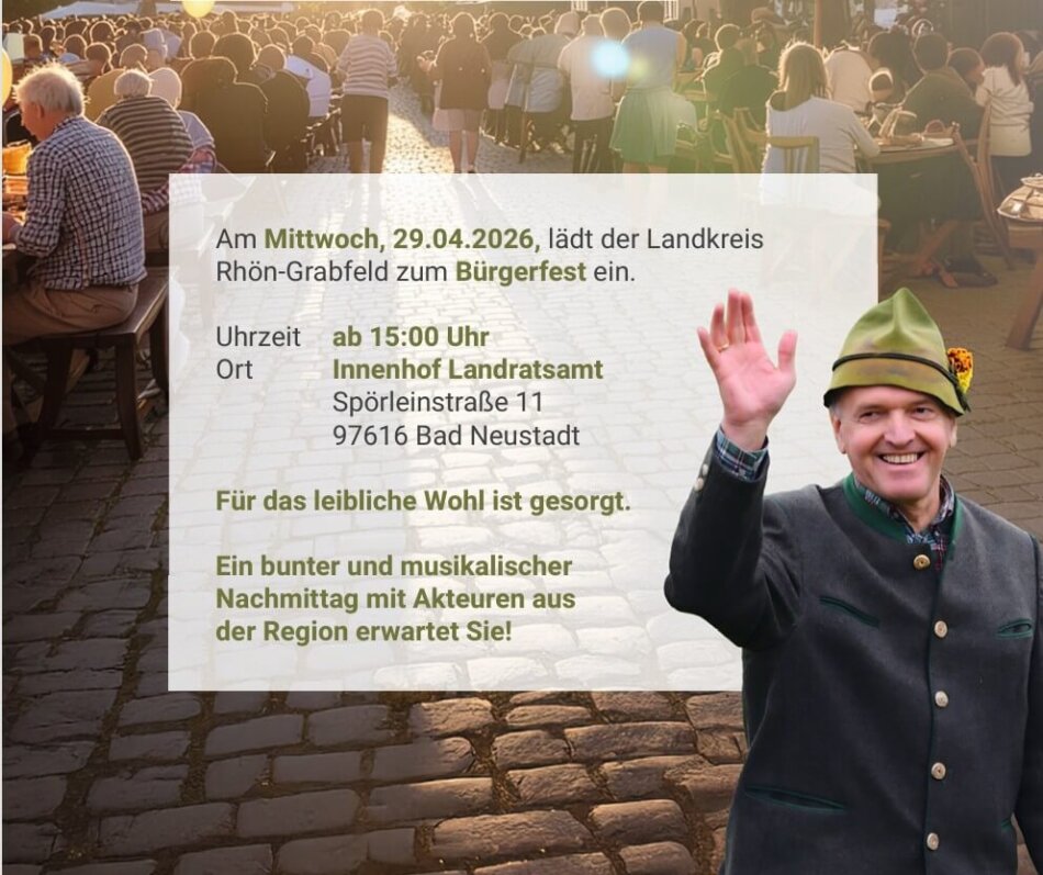 Einladung zum Bürgerfest zur Verabschiedung von Landrat Habermann Foto